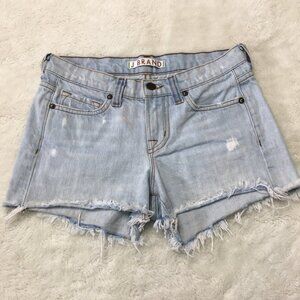 J Brand Women's Raw Hem Distressed Cut Off Jeans Shorts Light Wash Size 24